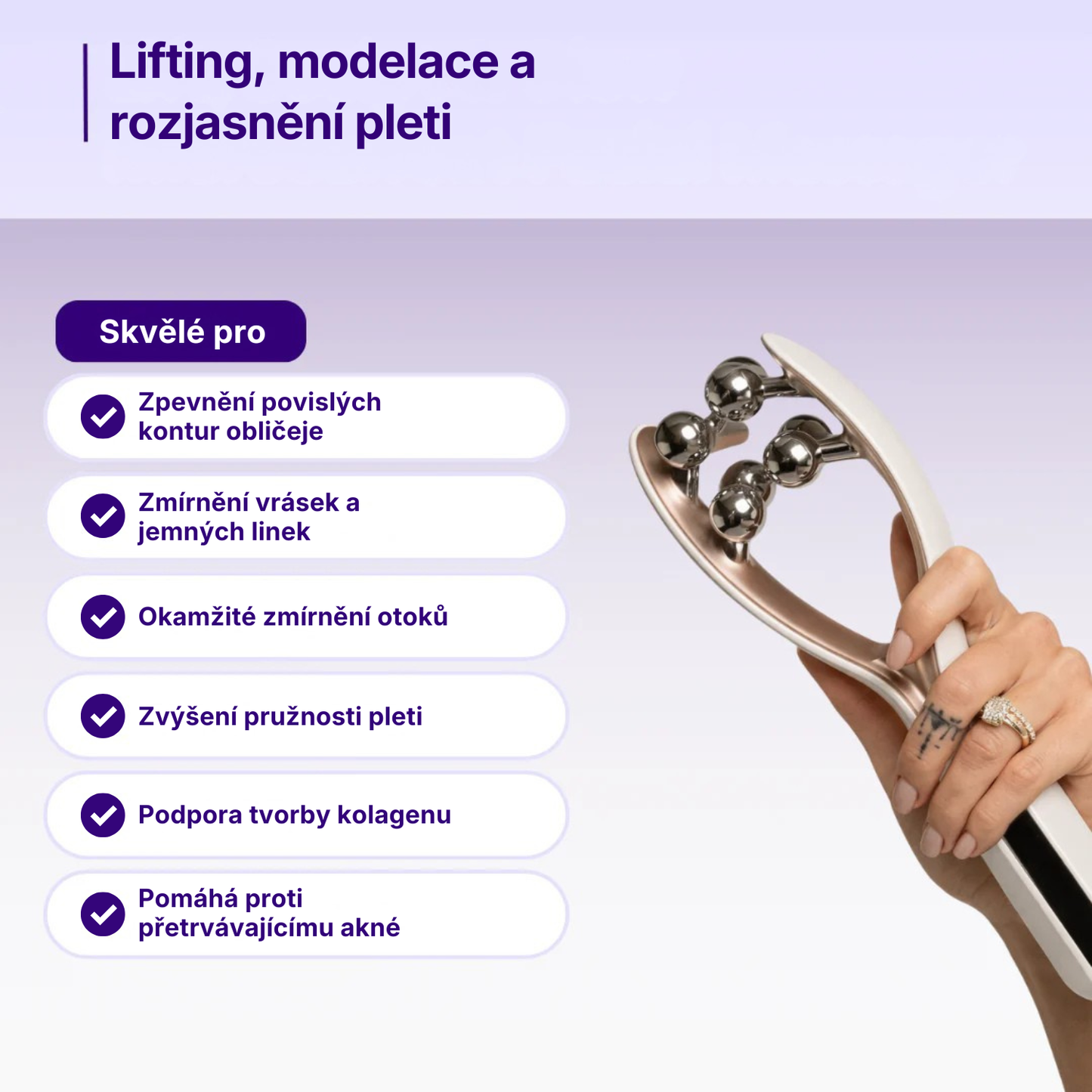 Lymfie: Mikroproudový Lifting Obličeje